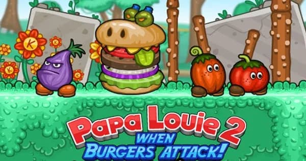 Gry papa: jak pokonać atakujące burgery w Papa Louie 2?